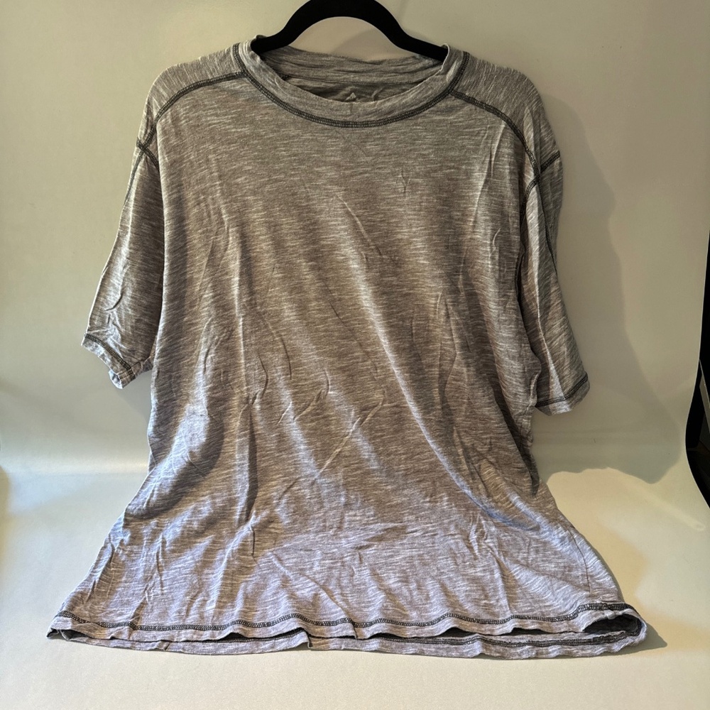 Men's Alpine Design Cotton Short Sleeve T-Shirt - Heathered Brown - Size Large